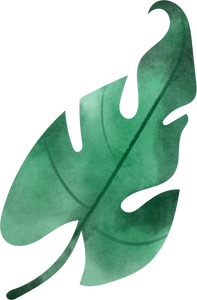 Watercolor Leaf Object 